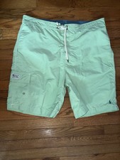 Polo Ralph Lauren Swim Trunks SageCargo Board Shorts Mesh Lined Men  s XL Pony