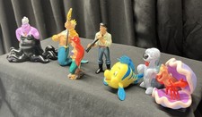 Disney The Little Mermaid Figures Play Set Lot of 7