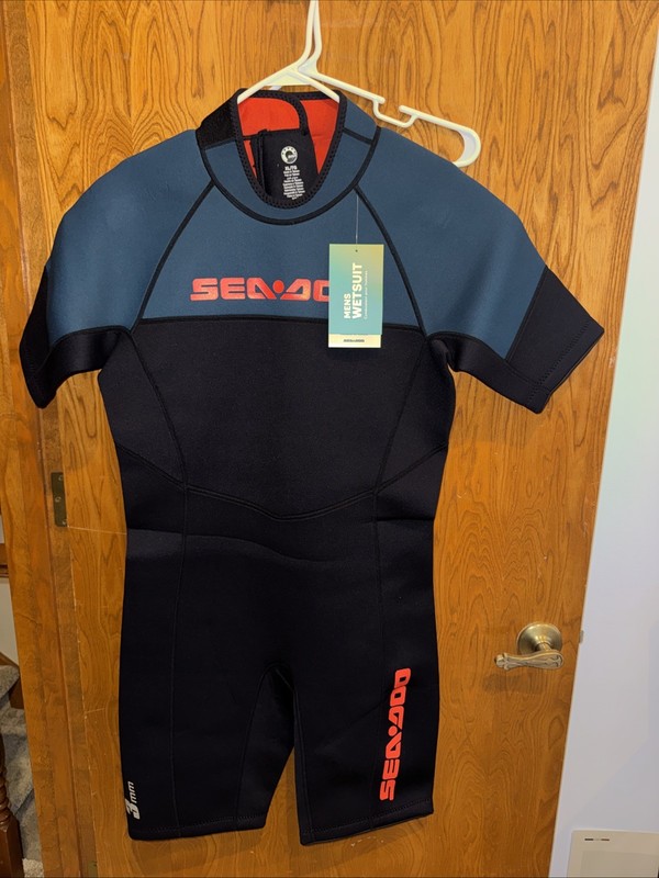 Sea-Doo Men's XL 3MM Escape Shorty Wetsuit NEW NWT