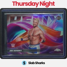 2026 TOPPS CHROME WWE #HLX-7 JOE HENDRY HELIX RC ROOKIE SSP