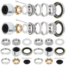 4 Sets Trailer Bearing Kit 3500 lb Boat Axle Kits L68149...