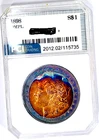1898-P Better Date  Gem BU DMPL Near Neon  Rainbow  Color Toned Morgan Dollar