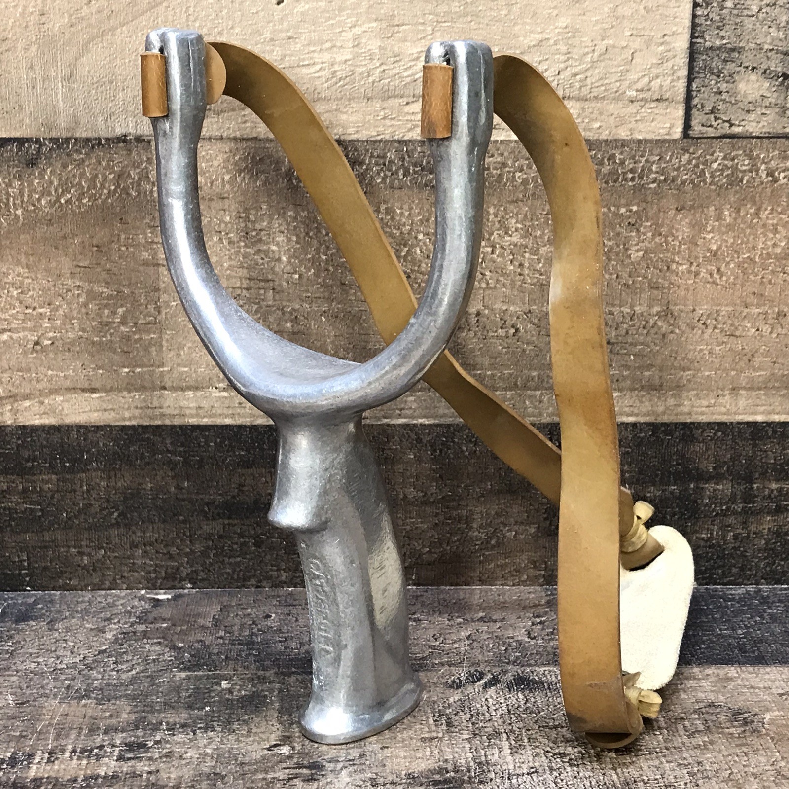 Vintage 1950's Hodge /Mulders Catapull Slingshot Cast Aluminum Frame *Pat’d 1948