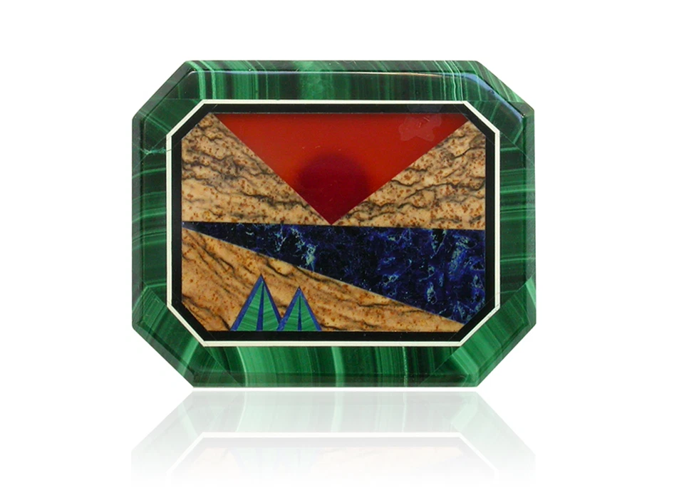 💚 Malachite Natural Emerald Cut 30x23mm 💚 - Image 2 of 2