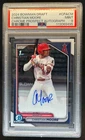 2024 Bowman Draft Christian Moore Chrome Auto 1st Prospect #CPA-CM Angels PSA 9