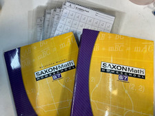 Saxon Math 8/7 SET Homeschool, textbook, solu...