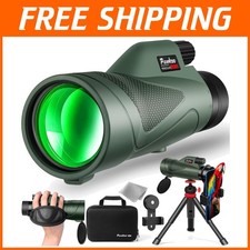 High Powered Monocular Telescope with Smartphone Adapter