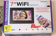 BNIB Sylvania SDPF7094 7 inch Digital Picture Frame - Black Wifi, Touchscreen
