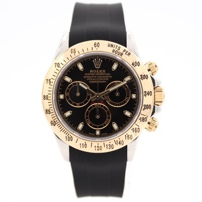 Vintage 38mm 2001 Rolex 116523 Cosmograph Daytona Automatic Wristwatch Swiss 18k
