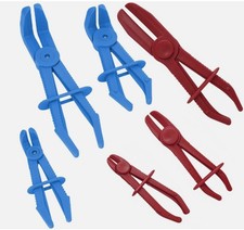 Klemmzangen Schlauch-Abklemmzange Gerade +90&deg; 6x Schlauch Abklemmen Zangen Satz