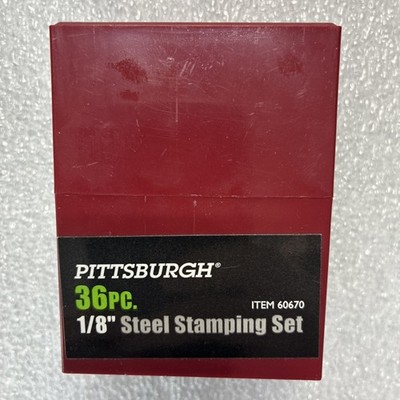 Pittsburgh 36pc  '' Letter & Number Steel Stamping Set Item 60670
