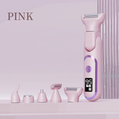5-in-1 Painless Hair Remover, Full Body Washable Shaver for Women & Men, Type-C