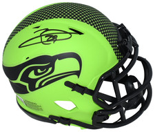 EARL THOMAS AUTOGRAPHED SEATTLE SEAHAWKS RAVE SPEED MINI HELMET BECKETT
