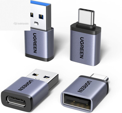 UGREEN USB to USB C Adapter 4 Pack 10Gbps Type C Converter Fast Charging Data (7