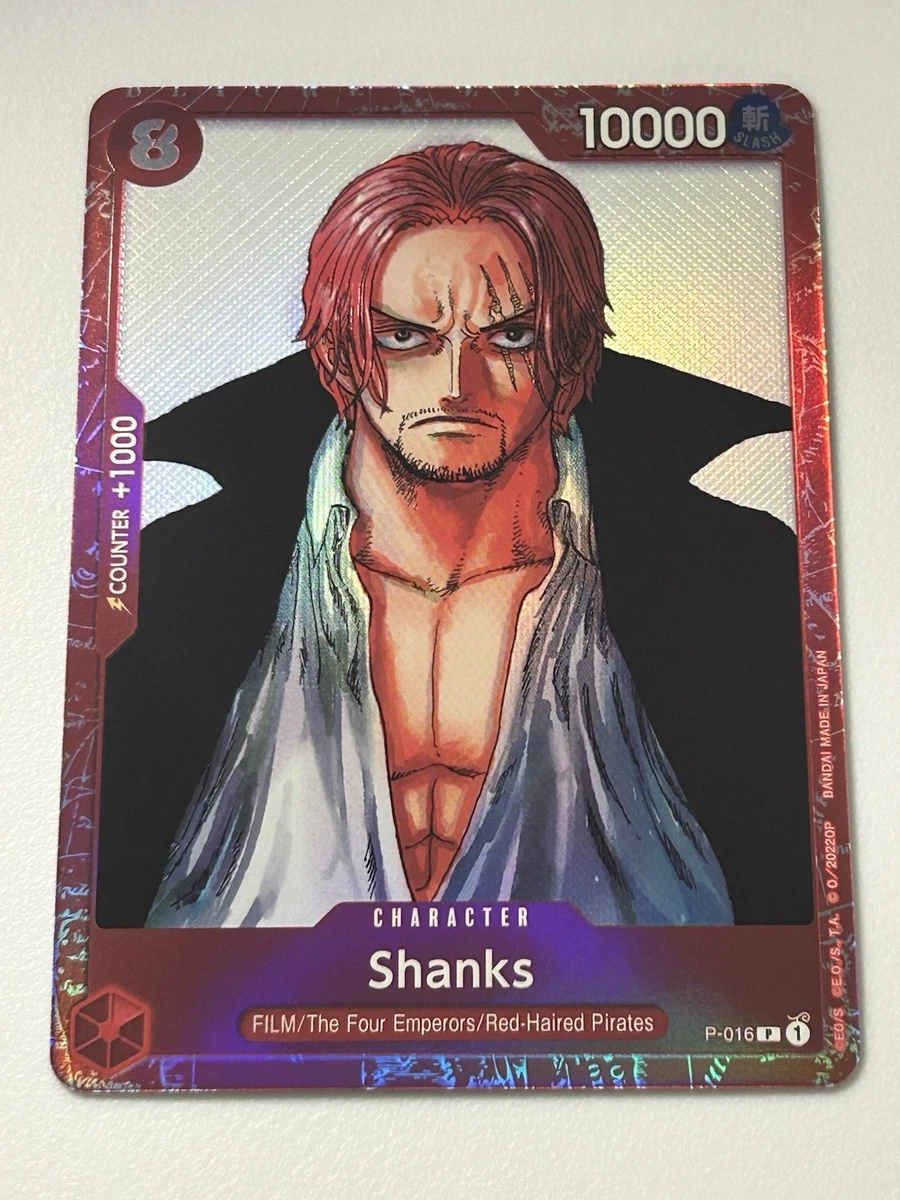 Shanks P-016 One Piece Promotion Cards for sale | eBay