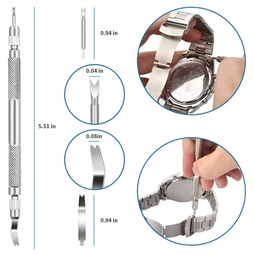 Ajuste Correa de reloj Strap Link-Pin Remover reloj de pulsera reparación - Imagen 7 de 13