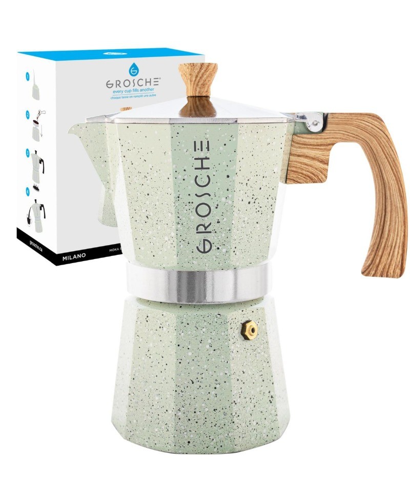 GROSCHE Milano Stone Stovetop Espresso Maker