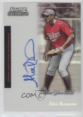 2004 Bowman Sterling Refractor 49/199 Alex Romero #BS-AR Rookie Auto RC 0v1