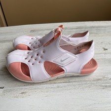 Nike Sunray Protect 2 Girls Sandals White/Orange Size 3Y