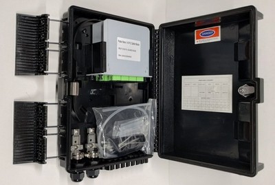 16-Port SC/APC FTTH Fiber Distribution Box with Mini 1x16 PLC Splitter Enclosure