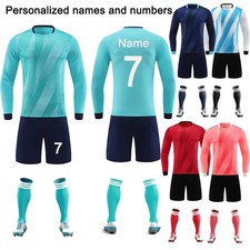 Personalized Football Kids Boys Girls kit Shirt Training Set Birthday Gift