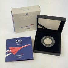 2026 UK Silver Proof 50p Fifty Pence Coin Concorde British Airways