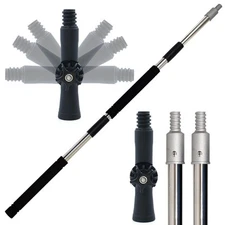 Paint Roller Extension Pole, 4ft to 12ft Paint Extension Pole Multi-Purpose S...