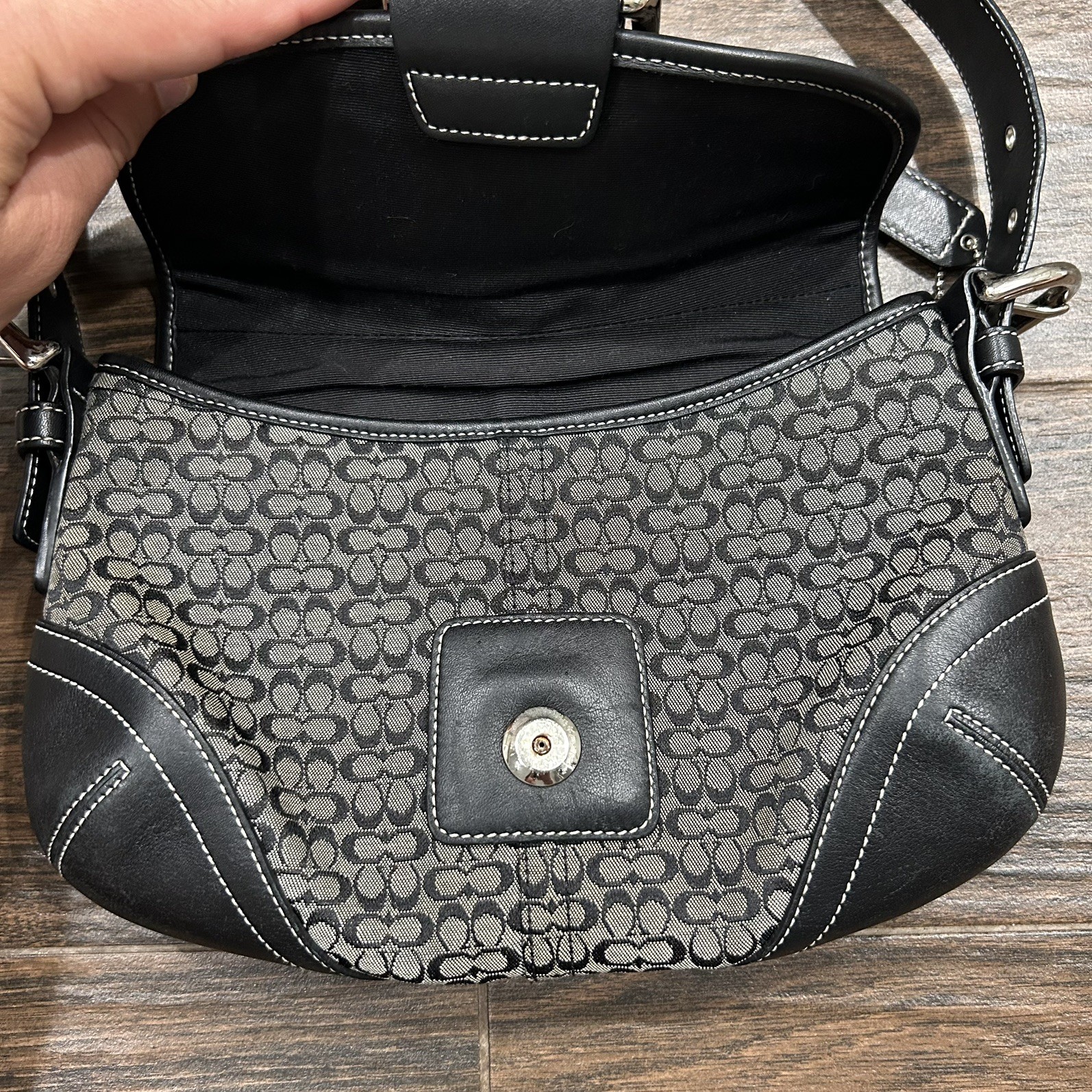 Vintage Coach Y2K Soho Buckle Flap Shoulder Bag Purse… - Gem