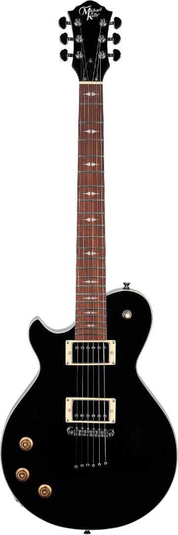 Michael Kelly Patriot Decree Standard Electric Guitar, Left Handed - Gloss Black