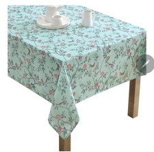 Laura Ashley Decorative Tablecloth, Wrinkle and Stain Resistant, Spillproof
