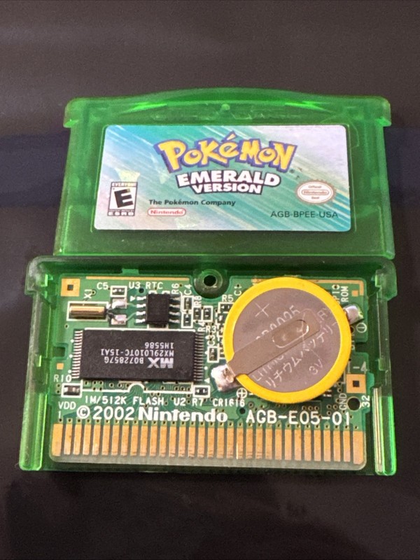 NICE Pokemon Emerald Nintendo Game Boy Advance Authentic Nice Label New Battery
