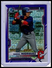 2021 Bowman Chrome Gabriel Rodriguez Prospects Mojo Refractor Purple #/250