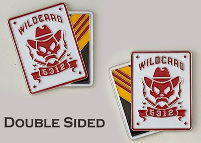 Wildcard 5312 Cowboy Skull Poker Card Challenge Coin  J#8