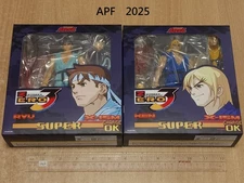 @Storm Arena Street Fighter 3 Zero Alpha Ryu & Ken Figure Set APF 2005 Exclusive