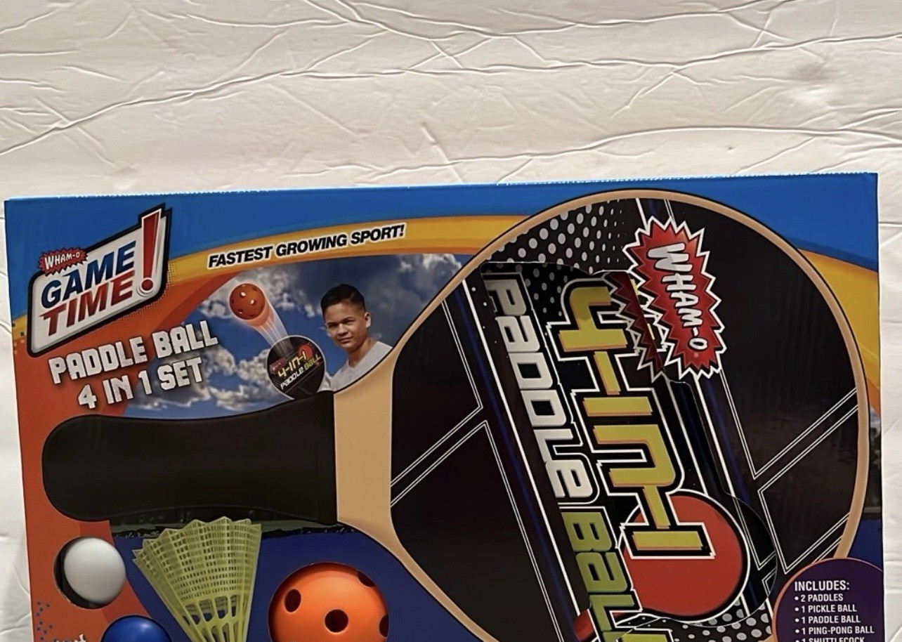 Wham-O 4-in-1 Ultimate Paddle Ball Game Set