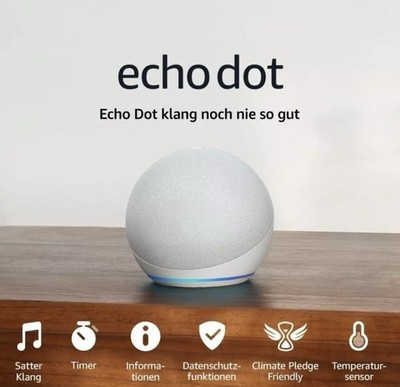Amazon Echo Dot 5. Gen Smart Lautsprecher - Weiß