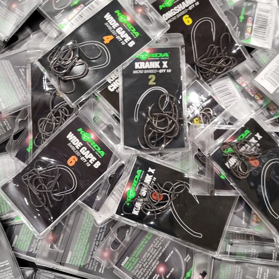 Korda Hooks All Patterns / Models Micro Barbed & Barbless All Sizes