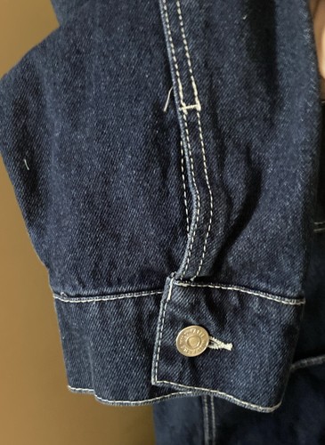 Chaqueta de mezclilla para mujer Wild Fable XL lavado oscuro bolsillos de mezclilla nueva con etiquetas - Imagen 10 de 12