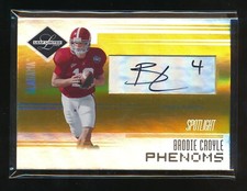 BRODIE CROYLE 2006 LEAF LIMITED COLLEGE PHENOMS AUTO GOLD SPOTLIGHT RC AUTO #/10