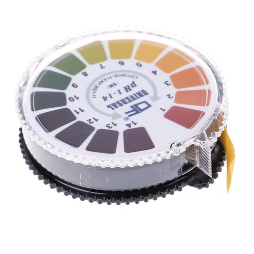 1Roll / 5m Labor-Ph-Indikator-Teststreifen 1-14 Papier Lackmus alkalische S^c^ - Bild 5 von 10