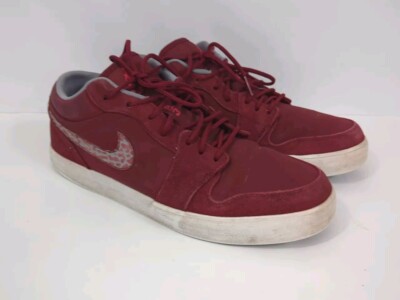 Mens 9.5 Nike Air Jordan I V.2 Low Elephant Print Red Suede 552312 604