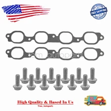 For GM 12657093 Gen V Exhaust Manifold Header Gaskets W/Bolts 2014+ LT1 5.3 6.2L