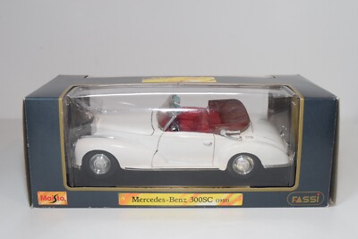 MERCEDES-BENZ 300S 1955 cabriolet ouvert open 300 S noir 1/18 MAISTO voiture min