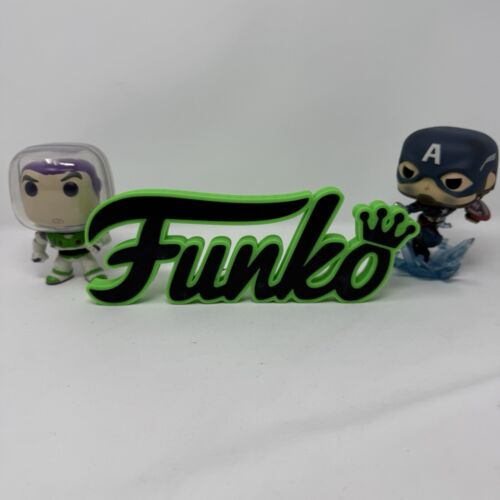3D Printed GITD (GREEN) - 8.6 INCH - FUNKO Fan Sign for your Funko Pops - Picture 6 of 6
