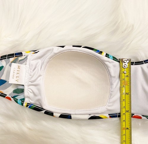 Milly Cabana Strapless Bikini Swimsuit Top Multi Color Size S/M - Picture 7 of 8