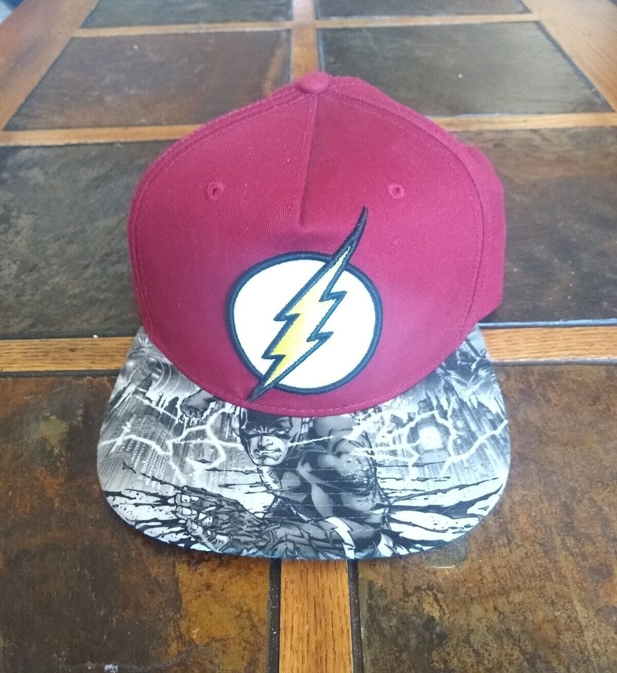 Flash Logo DC Comics Flat Bill Adjustable Snap Ba… - image 2