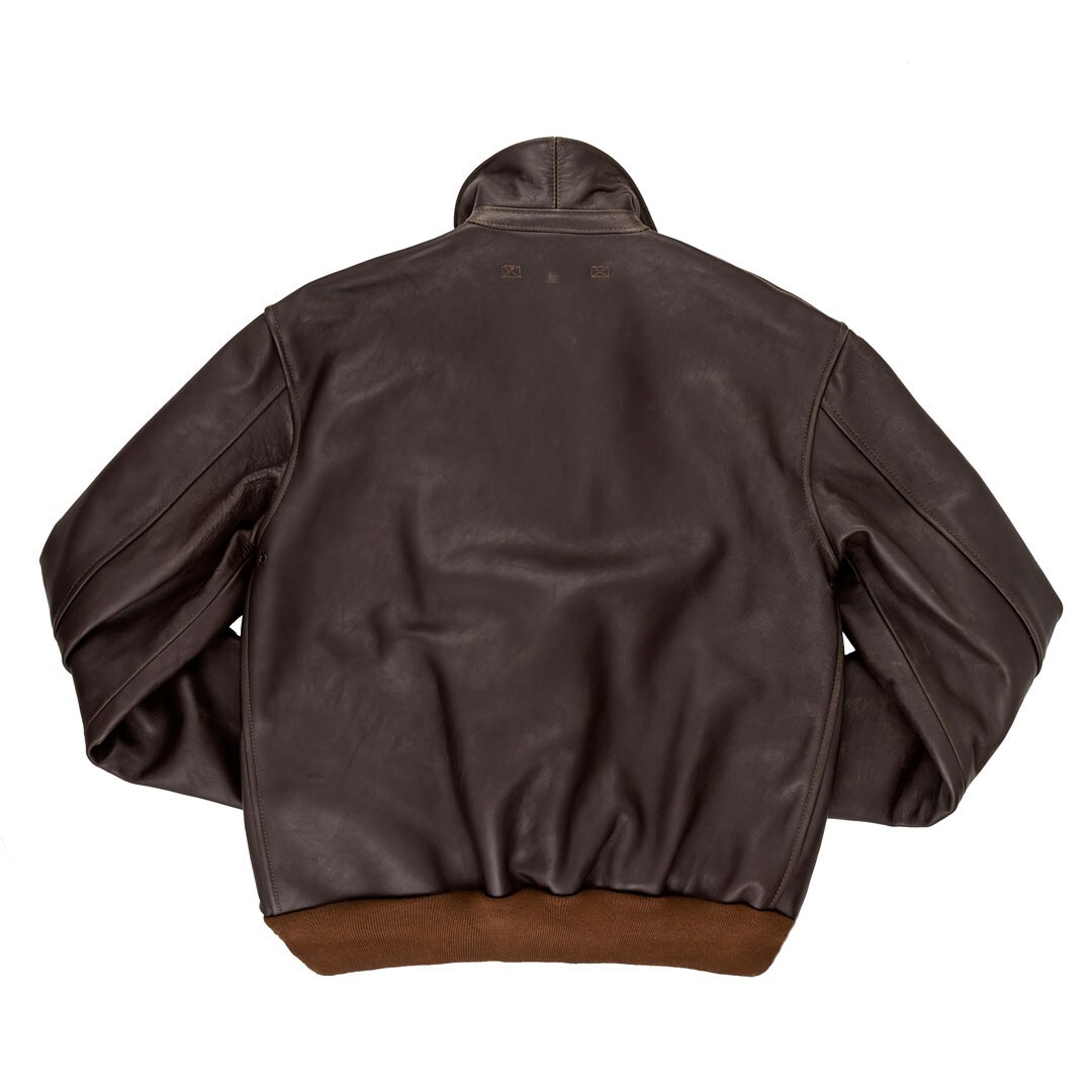 COCKPIT USA 40th ANNIVERSARY A-2 JACKET LONG BROWN MADE IN USA
