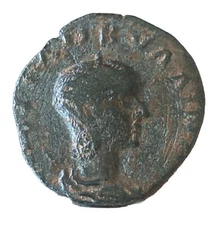 GORDIAN III 243AD Caesarea Cappadocia Ancient Roman Coin GRAIN EARS Rare