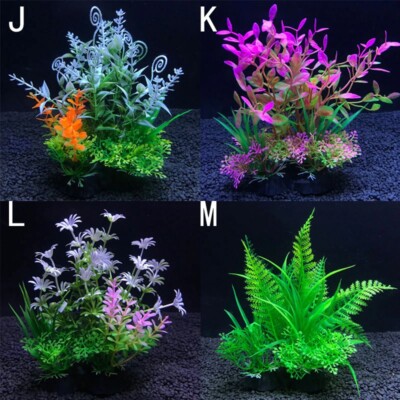 Aquarium Pflanzen Wasserpflanzen Kunststoff Deko Kunstpflanze Terrarium |  eBay.de