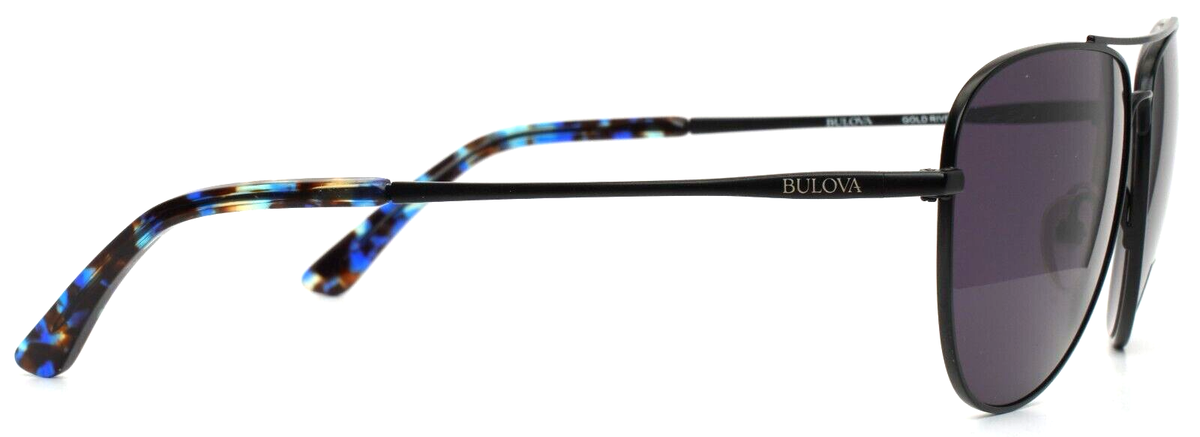 BULOVA Gold River Black Unisex Aviator Full Rim Sunglasses  display picture 2